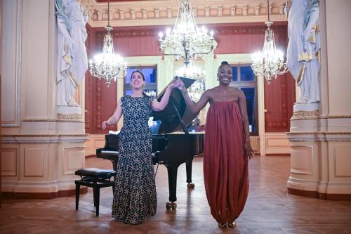 Marie-Eve Scarfone, pianiste, Jeanine de Bique, soprano, Trinidad & Tobago