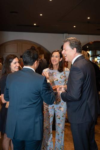 Alain Zimmerman, EFG Bank, with guests Serdar Cadir and Samrah Alhsawi