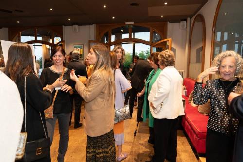 Dr. Sophie Labaude, Caribaea Initiative, with Sylvie & Christine Blatter, Sponsors, Hotel Couronne, Morges