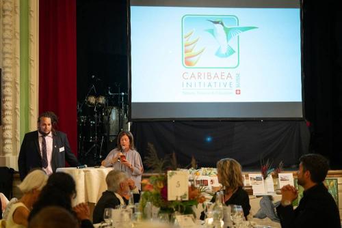 Vera Michalski Hoffmann, President Caribaea Initiative Suisse, Dr. Christopher Cambrone, Welcome Speech