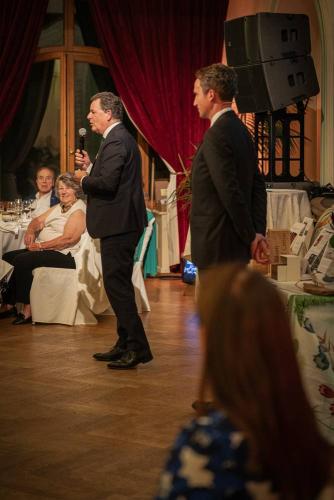 Alain Zimmerman, EFG Bank, joining auctioneer Benoit Repellin, brilliantly promoting the EFG Bank London Jazz Festival! 